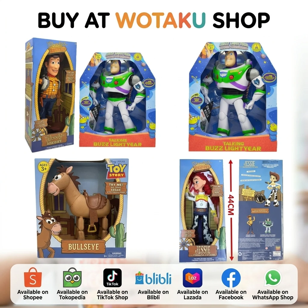 Toy story woody , jessie , buzz 44cm doll can talk  import wotaku shop